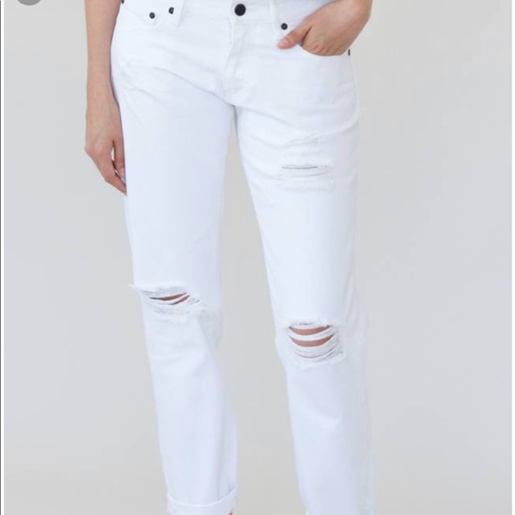 Sincerly Jules Denim - Sincerely Jules White Echo Boyfriend Jeans NWT